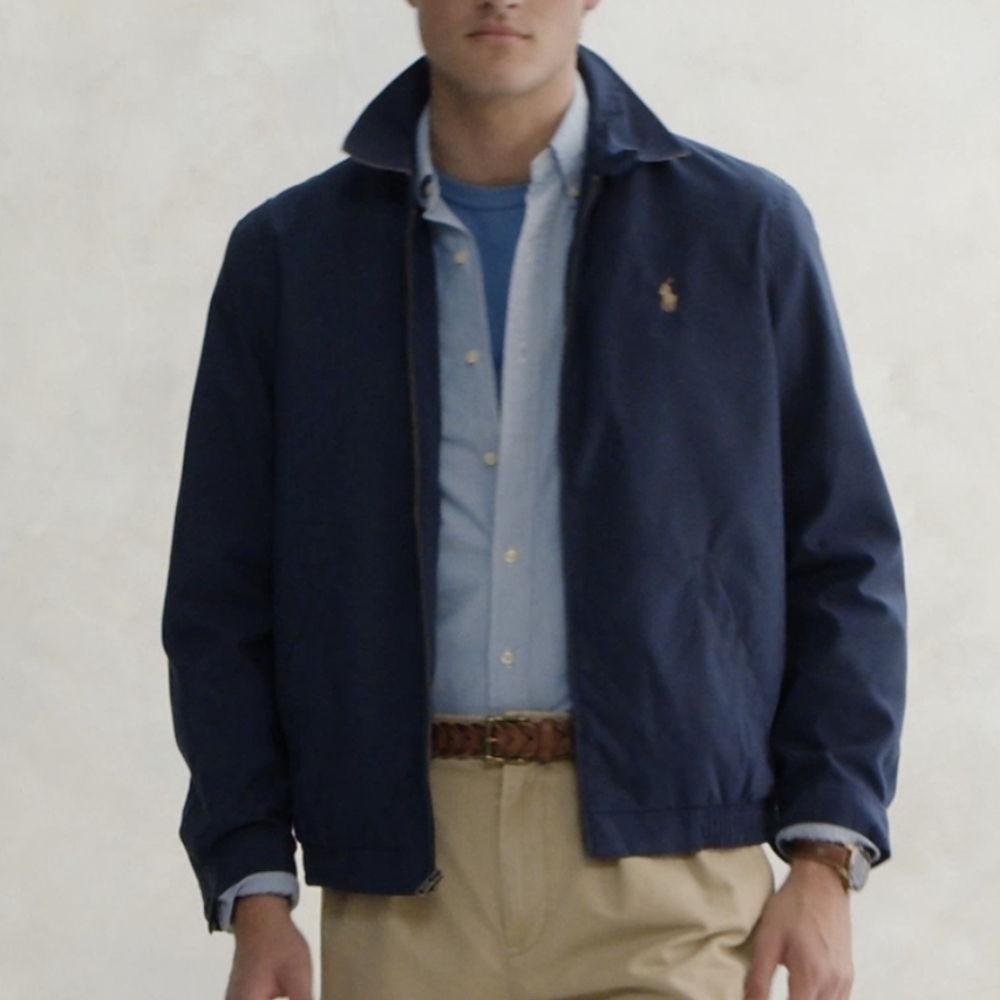 Raloh Lauren Navy Harrington Jacket Sz.2XLB